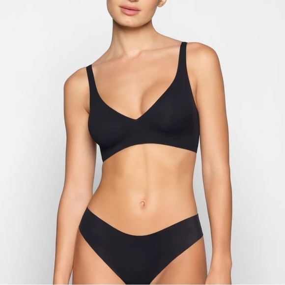 Skims XXS NAKED PLUNGE BRA onyx NWT - Picture 2 of 4